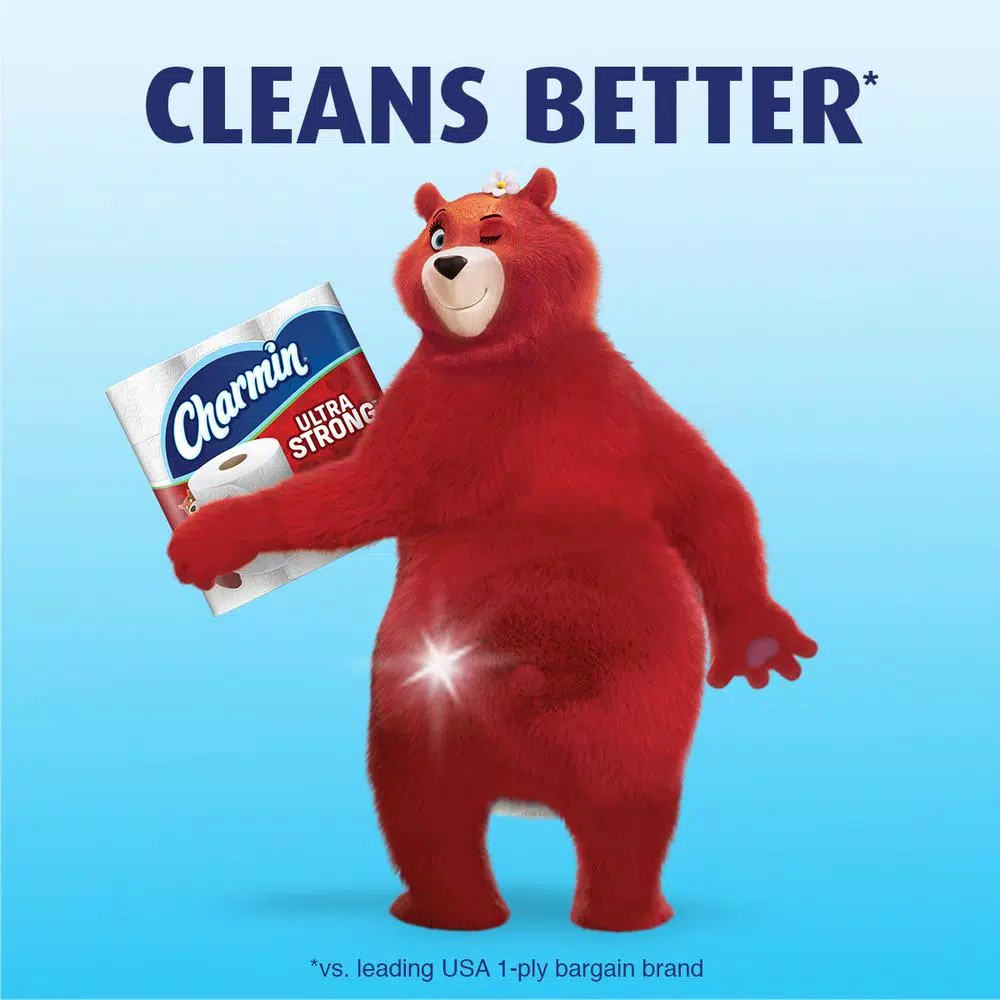 Charmin Ultra Strong Toilet Paper, 18 Mega Plus Rolls, 2-Ply White