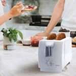 Better Chef 2-Slice White Wide Slot Toaster with Stainless Steel Housing thumbnail 4