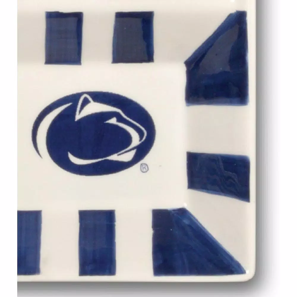 Magnolia Lane Penn State NCAA Officially Licensed 4-Section Ceramic Tailgating Serving Platter