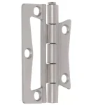 Everbilt 2.5 in. Satin Nickel Steel Non-Mortise Door Hinges, 2-Pack thumbnail 2