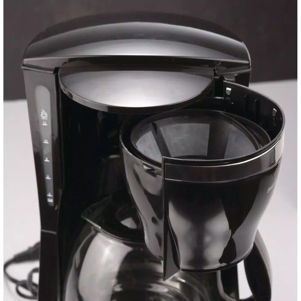 Brentwood 12-Cup Programmable Drip Coffee Maker with Permanent Filter - Black