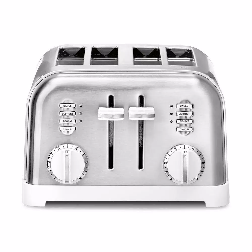 Cuisinart CPT-180W Classic Series 4-Slice Wide Slot Toaster, White