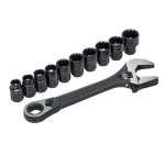 Crescent 11-Piece 3/8 in. Drive Pass-Thru Adjustable Wrench Set with Universal Sockets thumbnail 1