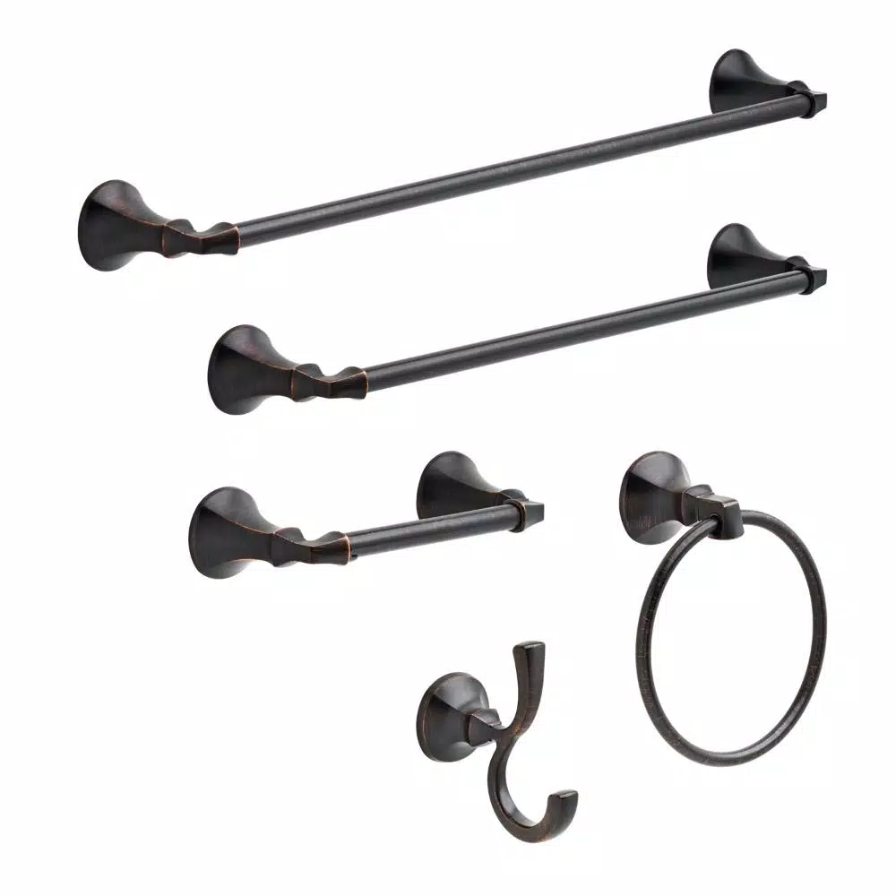 Delta Ashlyn 24 in. Towel Bar in Venetian Bronze