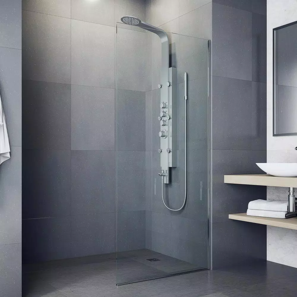 VIGO Mateo 59.5 in. Stainless Steel 6-Jet High Pressure Shower Panel System