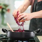 Better Chef 14 in. Aluminum Nonstick Frying Pan with Glass Lid, Gray thumbnail 3
