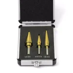 Stark 3-Piece Titanium Coated HSS Heavy Impact Step Drill Bit Set thumbnail 5