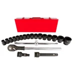 Steelman PRO 20-Piece 3/4 in. Drive Metric Heavy-Duty Ratchet and Impact Socket Set thumbnail 1