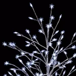Alpine Corporation 58 in. Frosty Christmas Snowflake Tree with 120 Cool White LED Lights thumbnail 7