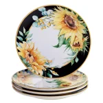 Certified International Sunflower Fields 16-Piece Earthenware Dinnerware Set, Service for 4 thumbnail 2