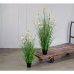 Tripar International, Inc White Daisy in Wild Grass Artificial Floral Arrangement Set of 2 thumbnail 4