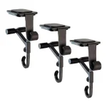 Village Lighting Company Adjustable Mantle Hanger and Stocking Holder Set, 3-Pack, Brown thumbnail 1