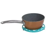 Home Basics Lattice Cast Iron Turquoise Trivet Set of 2 - Heat Resistant Decorative Hot Mats thumbnail 3