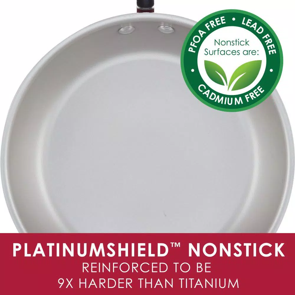 Rachael Ray Create Delicious 3 qt. Aluminum Nonstick Steamer Set, Red Shimmer