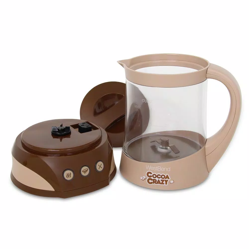 West Bend Cocoa Crazy 4-Cup Hot Beverage Maker, 32 oz, Brown