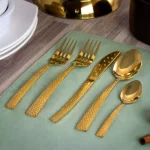 MegaChef Baily 20-Piece Gold Stainless Steel Flatware Set, Service for 4 thumbnail 3