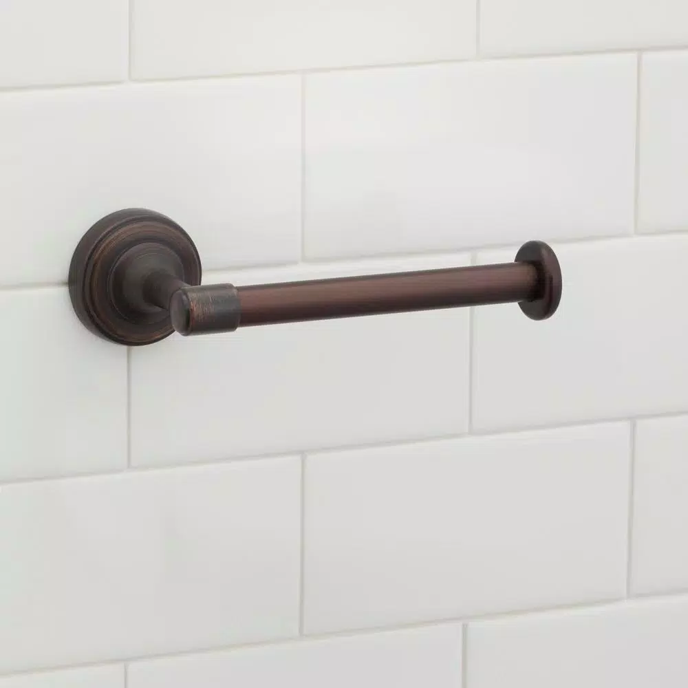 Glacier Bay Single Post Toilet Paper Holder, Oil Rubbed Bronze