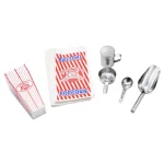 Unbranded Superior Popcorn Company 20 oz. Stainless Steel Tabletop Popcorn Maker Machine - Theater Style Popper Set thumbnail 8
