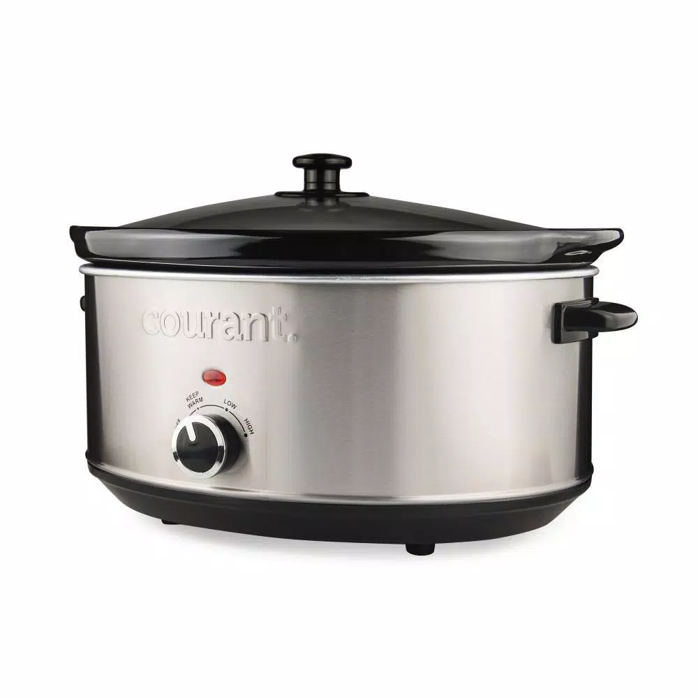 Courant 7 Qt. Stainless Steel Slow Cooker with Temperature Settings
