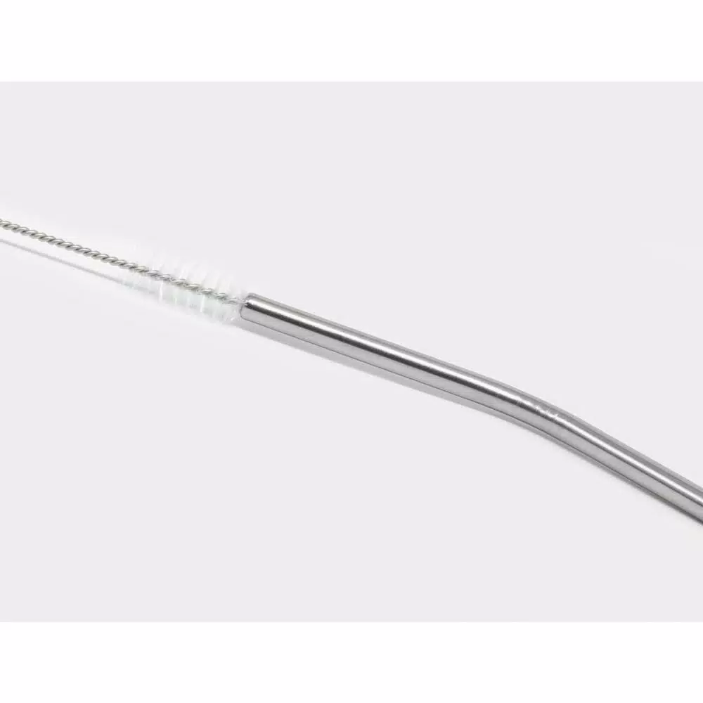 ExcelSteel 14-Piece Stainless Steel Reusable Straw Set with Cleaning Brushes