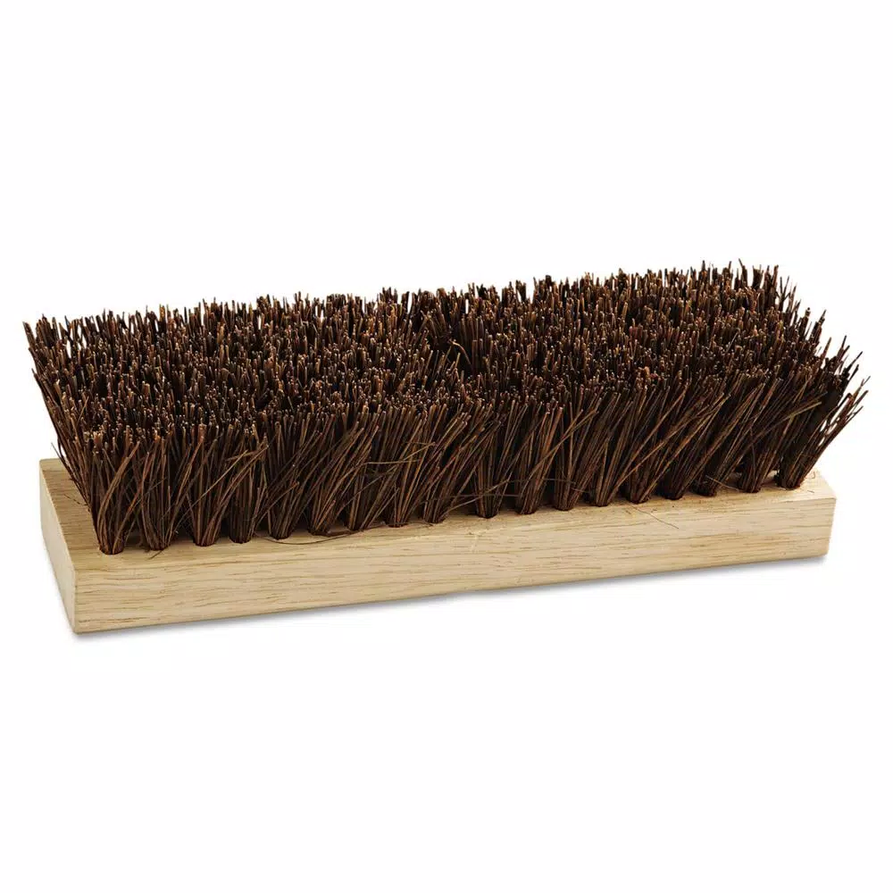 Boardwalk 10 in. Palmyra Bristle Upright Deck Brush Head with Hardwood Block