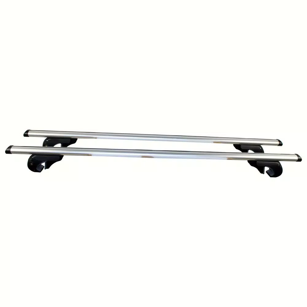 MaxxHaul 52 in. Aluminum Roof Top Cross Bar Set - 150 lbs. Capacity - Pair for Raised Side Rails