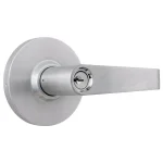 Universal Hardware Commercial Heavy Duty Storeroom Door Lever, Satin Chrome, 2-3/4 in. Backset thumbnail 1
