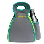 FLATBOX Drinx Neoprene Lunch Bag and Placemat Set - Light Gray, Turquoise and Yellow thumbnail 1