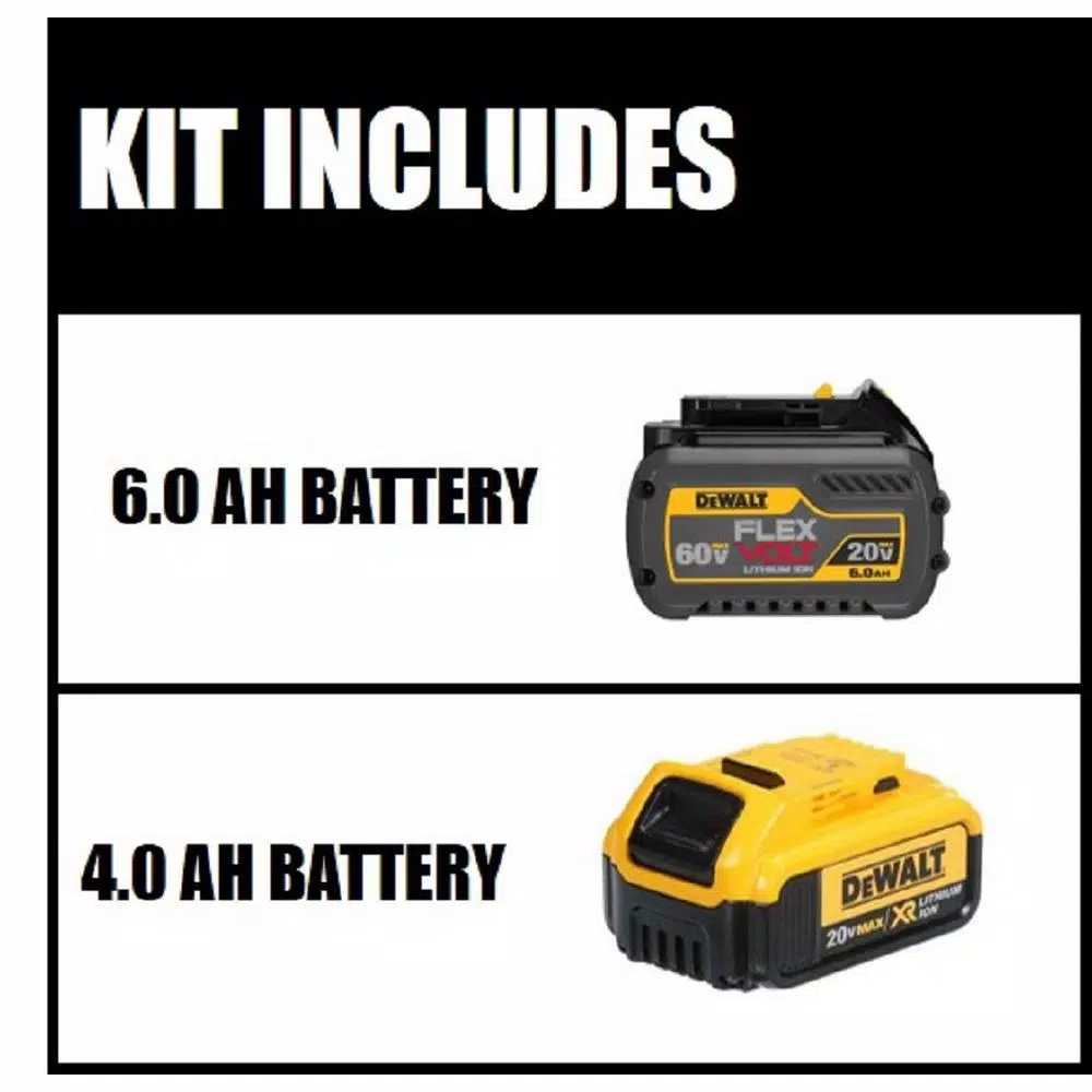 DEWALT 20V MAX XR 4.0Ah Lithium-Ion Battery Pack with FLEXVOLT 20V/60V Battery Bundle