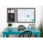 DesignOvation Bosc Monthly Dry Erase Magnetic Calendar Wall Organizer with Frame thumbnail 5