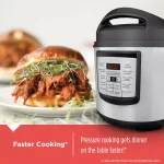 BLACK+DECKER 11-in-1 6 Qt. Stainless Steel Electric Pressure Cooker with Non-Stick Insert thumbnail 4