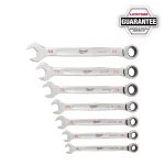 Milwaukee 7-Piece SAE Ratcheting Combination Wrench Set thumbnail 15