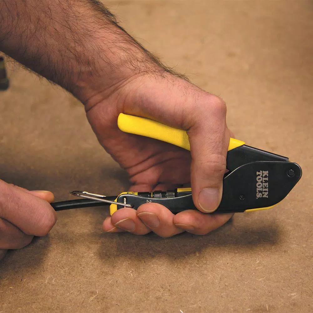 Klein Tools Coax Installation and Testing Kit with Universal F-Compression Connectors