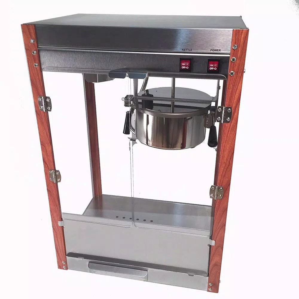 Paragon 1971 Pastime Pop 8 oz. Commercial Popcorn Machine with Faux Wood Corner Posts