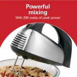 Hamilton Beach SoftScrape 6-Speed Stainless Steel Hand Mixer with Snap-On Storage Case thumbnail 9