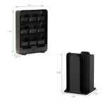 Mind Reader Black Coffee Pod and Condiment Organizer Station with Cup and Lid Storage thumbnail 7