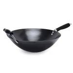 Ecolution Hong Kong Chopstick House 14-inch Carbon Steel Wok with Nonstick Coating and Helper Handle thumbnail 1