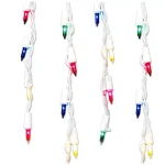 Unbranded Brite Star 100-Light Twinkling Multi-Color Icicle String Lights with White Wire (Set of 2) thumbnail 1