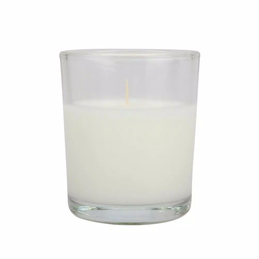 Stonebriar Collection Stone Briar White Unscented Glass Filled Votive Candles, 48 Pack