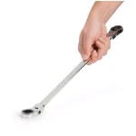 TEKTON 16 mm x 18 mm Extra Long Flex-Head Ratcheting Box End Wrench thumbnail 8