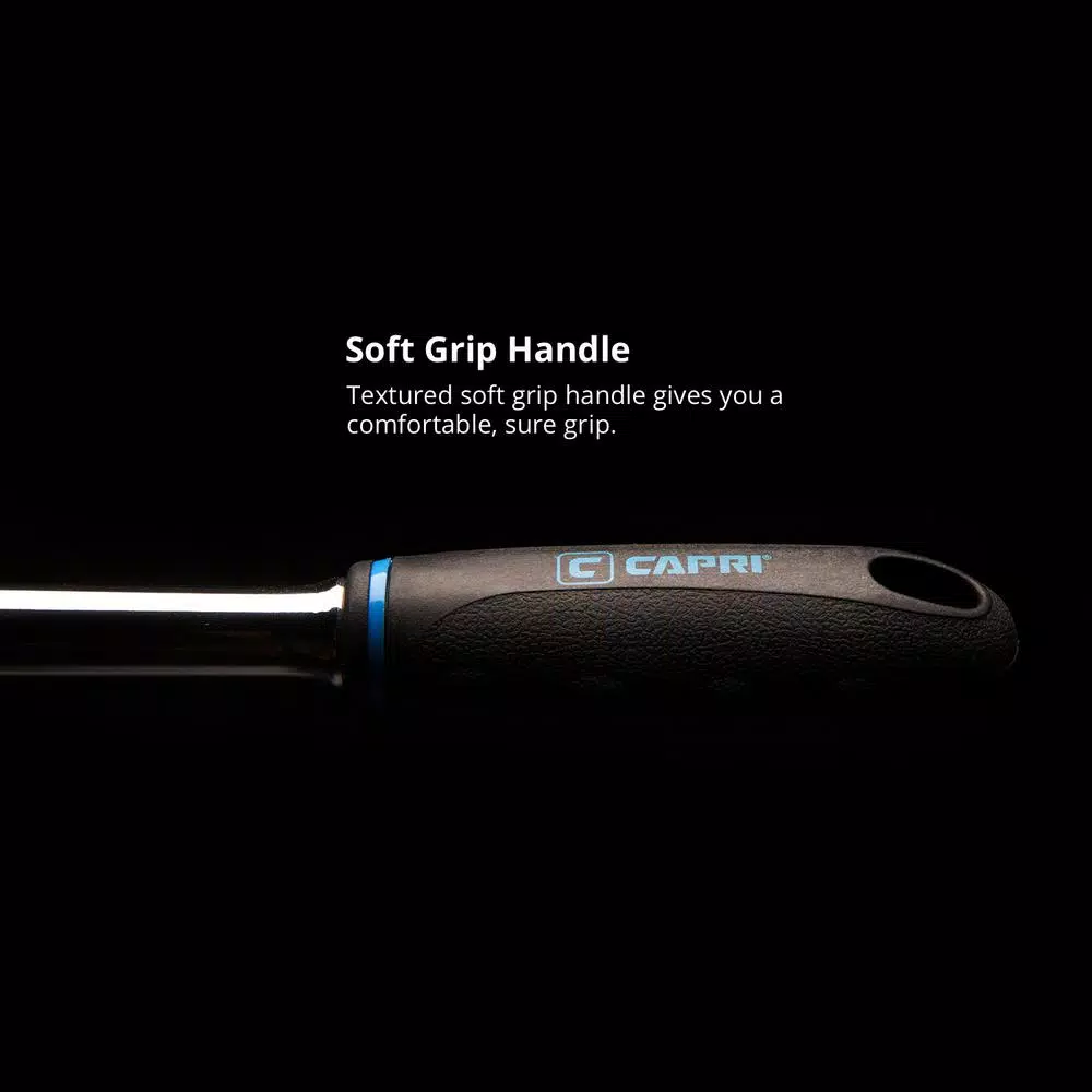 Capri Tools 3/8 in. Drive 12 in. Breaker Bar with Textured Soft Grip Handle