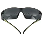 3M SecureFit 400 Series Safety Glasses - Black/Neon Green Frame with Gray Anti-Fog Lenses thumbnail 2