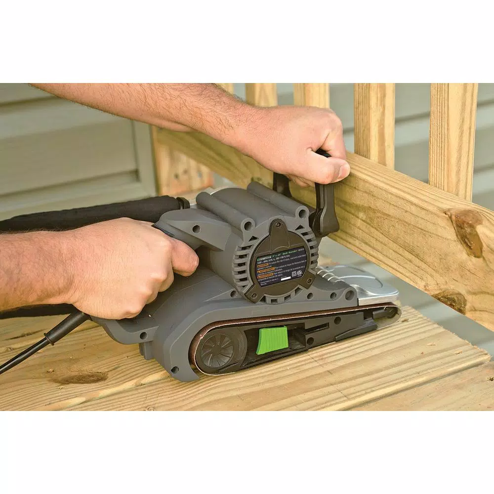 Genesis 8 Amp 3 in. x 21 in. Variable Speed Belt Sander with Adjustable Handle