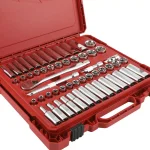 Milwaukee 3/8 in. Drive SAE/Metric Ratchet and Socket Set, 56-Piece Mechanics Tool Kit thumbnail 6
