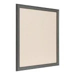 Kate and Laurel Kenwick Gray Framed Linen Fabric Pinboard Memo Board, Farmhouse Style thumbnail 2