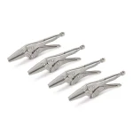 TEKTON 6 in. Long Nose Locking Pliers, 4-Pack thumbnail 1