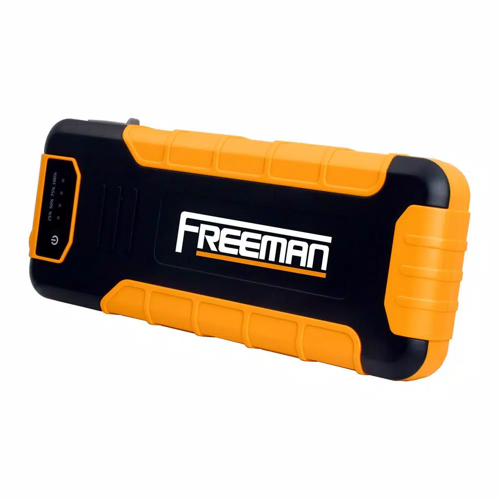 Freeman 800 Amp Compact Lithium-Ion Portable Jump Starter and Power Bank with Case