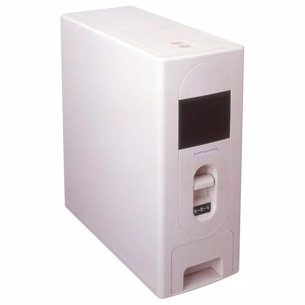 SPT 22 lb. Capacity Rice Dispenser with 1-Cup One-Touch Operation, White
