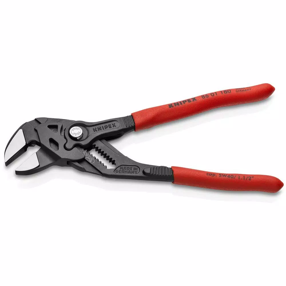 KNIPEX 7-1/4 in. Pliers Wrench, Black Adjustable Hand Tool