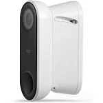 Wasserstein Adjustable Vertical Wall Mount Kit for Google Nest Hello Video Doorbell, White thumbnail 1